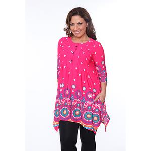 Plus Size White Mark Lucy Medallion Print Tunic alternate view