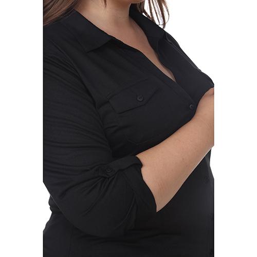 Plus Size White Mark Lakota Stretchy Tunic Blouse alternate view