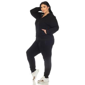Plus Size White Mark 2pc. Fleece Sweatsuit Set alternate view