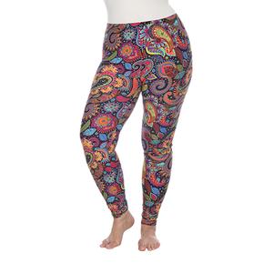 Plus Size White Mark Printed Leggings