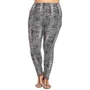 Plus Size White Mark(R) Snake Leggings
