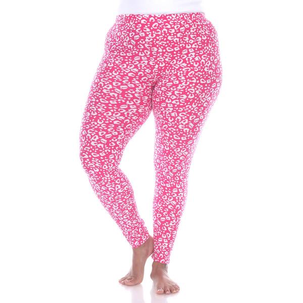 Plus Size White Mark Super Soft Leopard Leggings