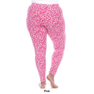 Plus Size White Mark Super Soft Leopard Leggings alternate view