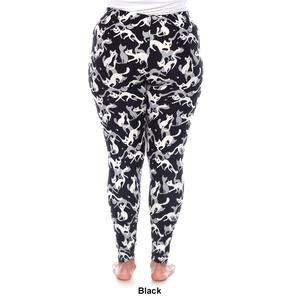 Plus Size White Mark High-Rise Cat Print Leggings alternate view