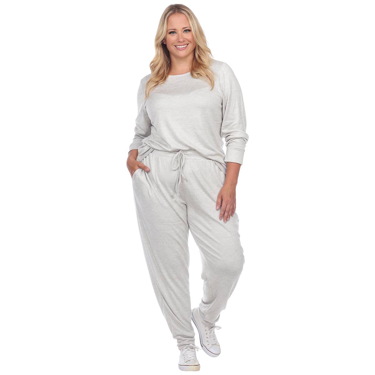 Plus Size White Mark 2pc. Lounge Set