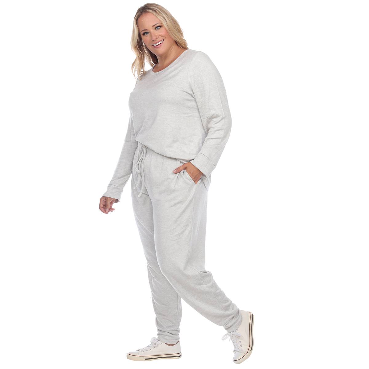 Plus Size White Mark 2pc. Lounge Set