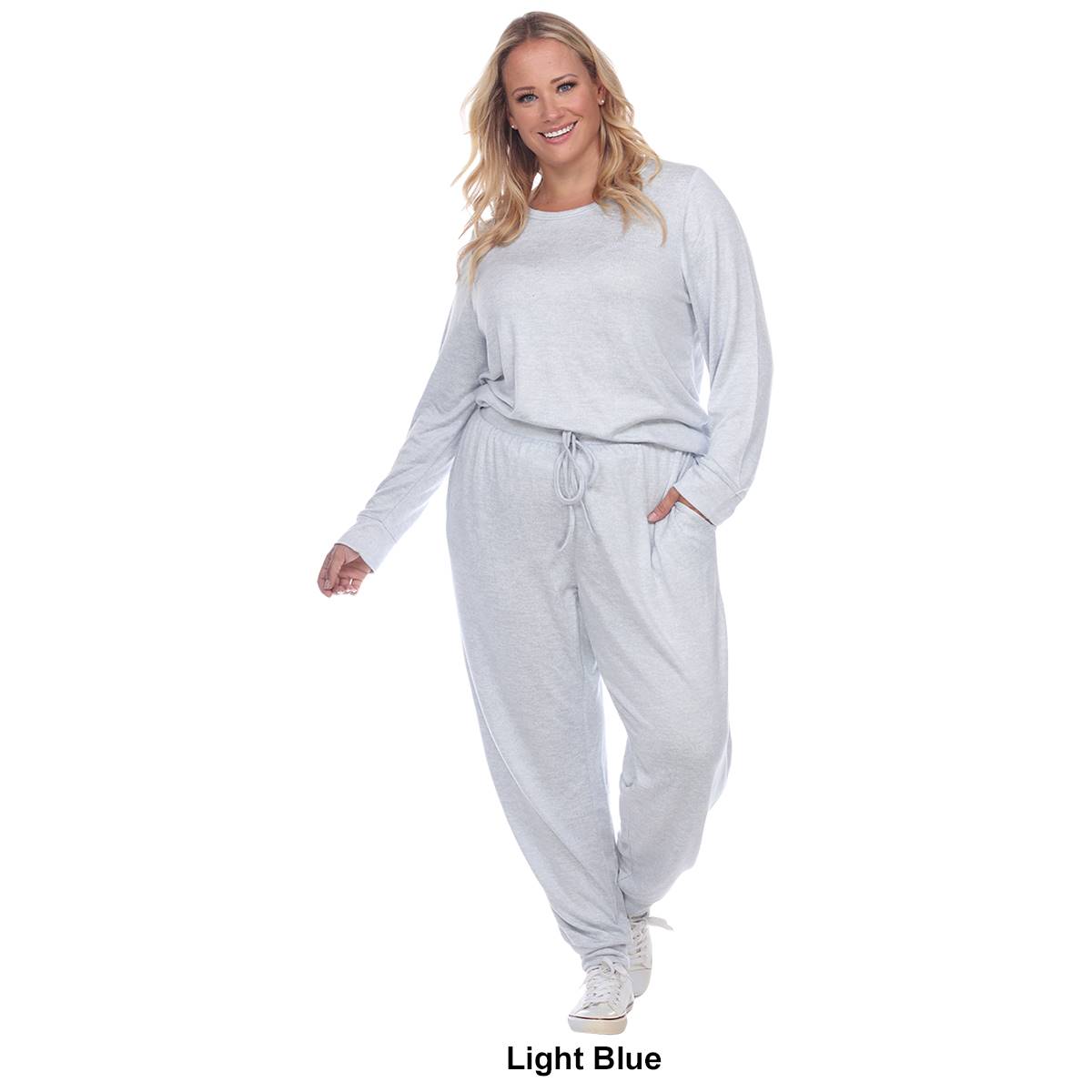 Plus Size White Mark 2pc. Lounge Set