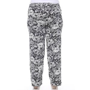 Plus Size White Mark Floral Paisley Palazzo Pants alternate view