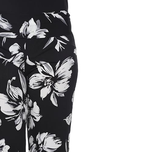 Plus Size White Mark Floral Print Palazzo Pants alternate view