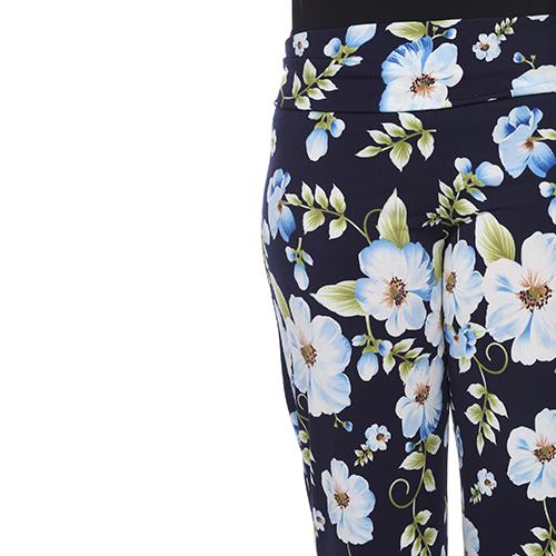 Plus Size White Mark Floral Print Palazzo Pants alternate view