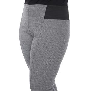 Plus Size White Mark Jacquard Slim Grey Row Print Pants alternate view