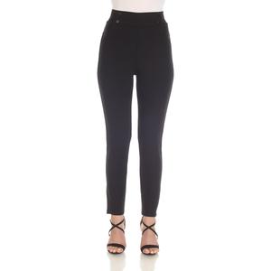 Plus Size White Mark Pull On Scuba Pants