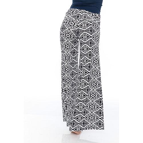 Womens White Mark Black Print Palazzo Pants alternate view
