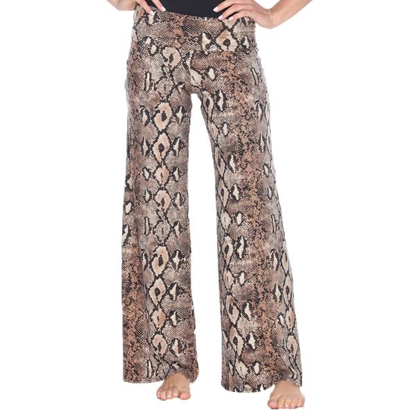 Womens White Mark Brown Printed Palazzo Pants