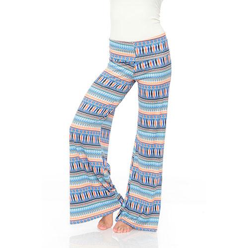 Womens White Mark Pink Printed Palazzo Pants
