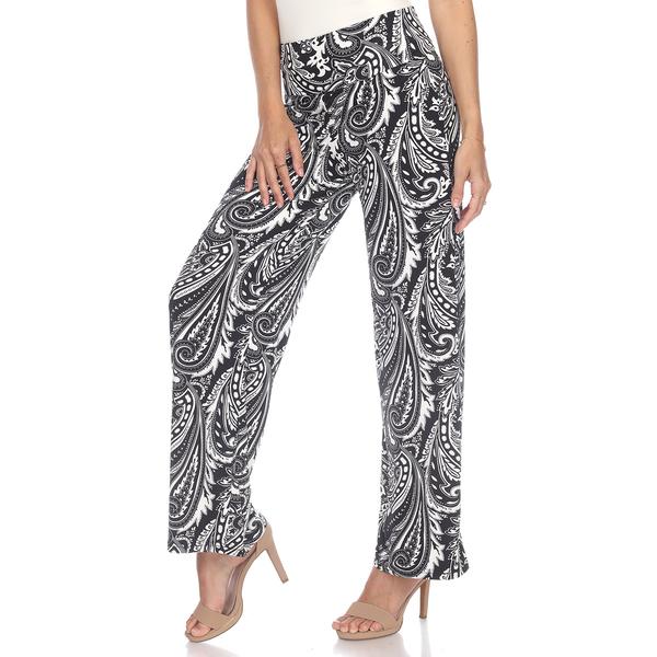 Womens White Mark Paisley Print Palazzo Pants alternate view