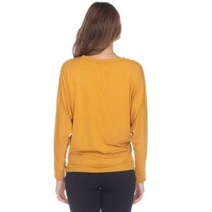 Womens White Mark Long Sleeve Banded Dolman Tunic alternate view