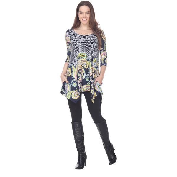 Womens White Mark Teagan Bold Print Tunic alternate view