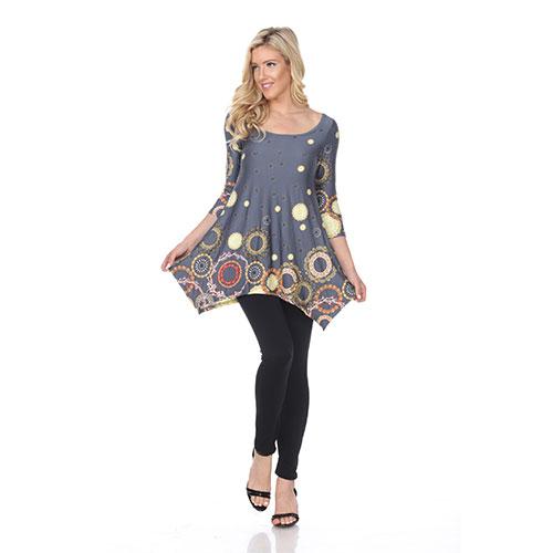 Womens White Mark Erie Bell Sleeve Tunic alternate view