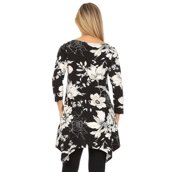 Womens White Mark Floral Tunic with Pockets alternate view