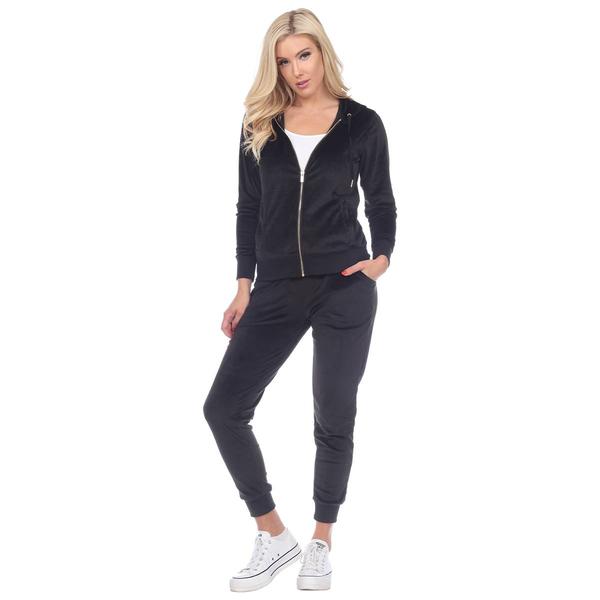 Womens White Mark 2pc. Velour Tracksuit Set