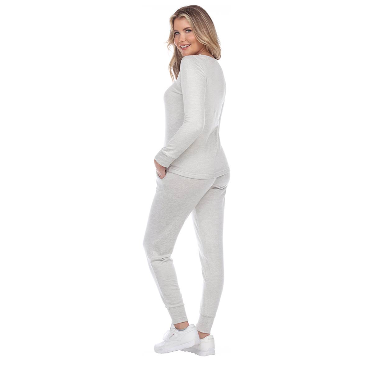 Womens White Mark 2pc. Lounge Solid Pants Set