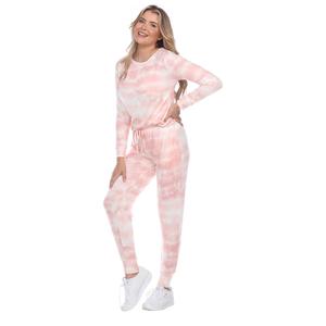 Womens White Mark 2pc. Tie-Dye Pants Set alternate view