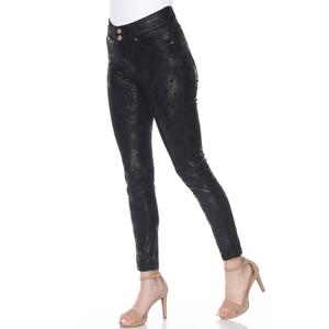 Womens White Mark Faux Suede Snake Pants alternate view