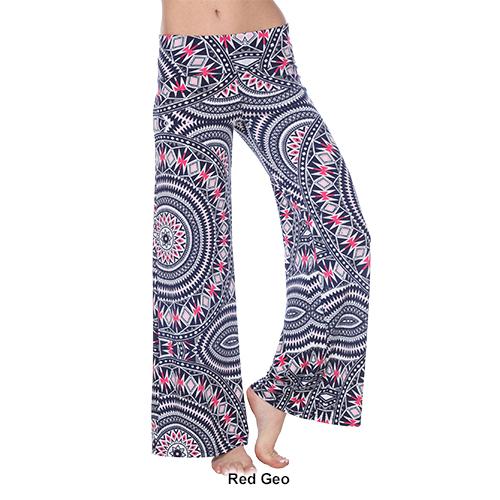 Womens White Mark Geometric Print Palazzo Pants alternate view