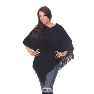 Womens White Mark Melisandre Fringe Poncho alternate view