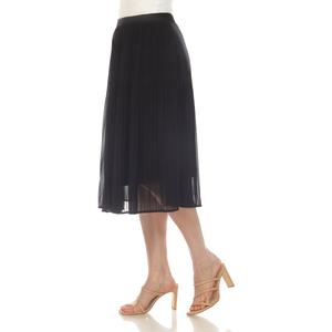 Womens White Mark Chiffon Pleated Midi Skirt alternate view