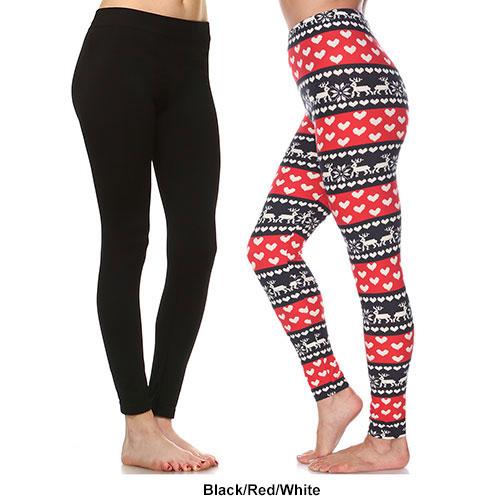 Womens White Mark 2pk. Leggings alternate view