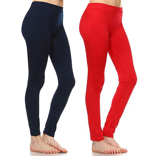 Womens White Mark 2pk. Solid Skinny Leggings
