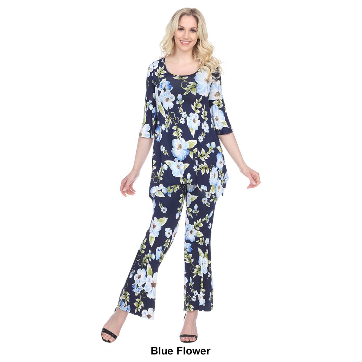 Womens White Mark 2pc. Head To Toe Floral Set