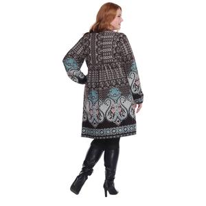 Plus Size White Mark Phebe Paisley Embroidered Sweater Dress alternate view