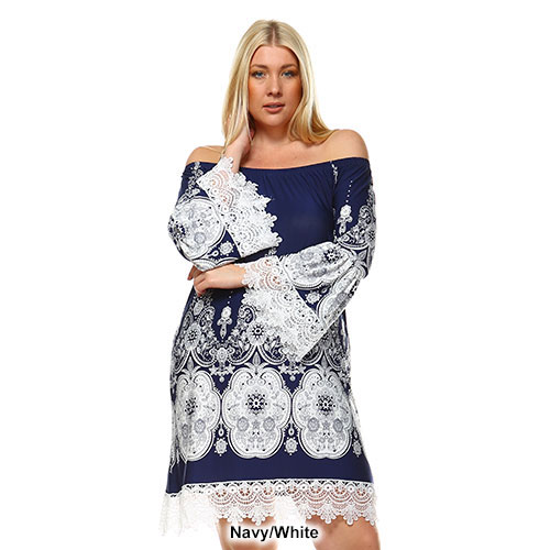 Plus Size White Mark Mya Dress