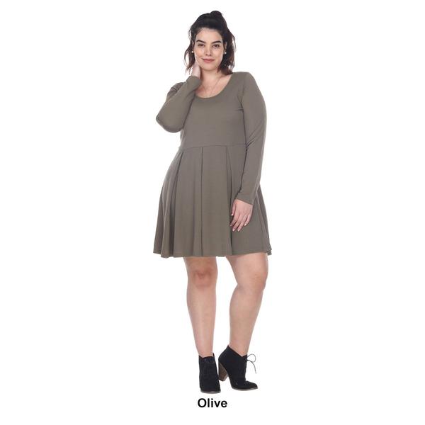 Plus Size White Mark Jenara Fit And Flare Dress alternate view