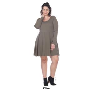 Plus Size White Mark Jenara Fit And Flare Dress alternate view