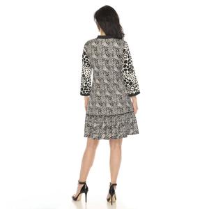 Womens White Mark Leopard Print Shift Dress alternate view