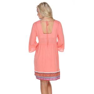 Womens White Mark Gabrielle Embroidered Short Shift Dress alternate view