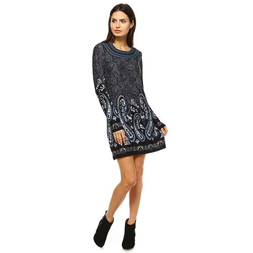 Womens White Mark Sandrine Long Sleeve Sweater Dress