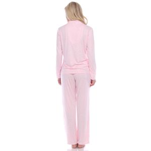 Womens White Mark Dotted Long Sleeve Pajama Set alternate view