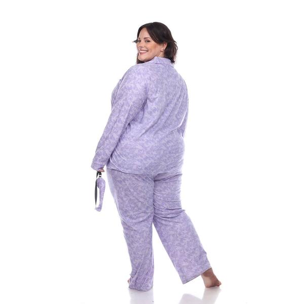 Plus Size White Mark 3pc. Pajama Set alternate view