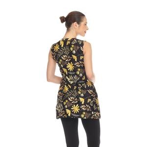 Womens White Mark Maternity Floral Sleeveless Tunic Top alternate view