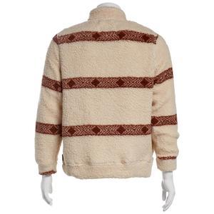 Young Mens Brooklyn Cloth(R) Arrow Stripe Sherpa Hoodie - Sand alternate view