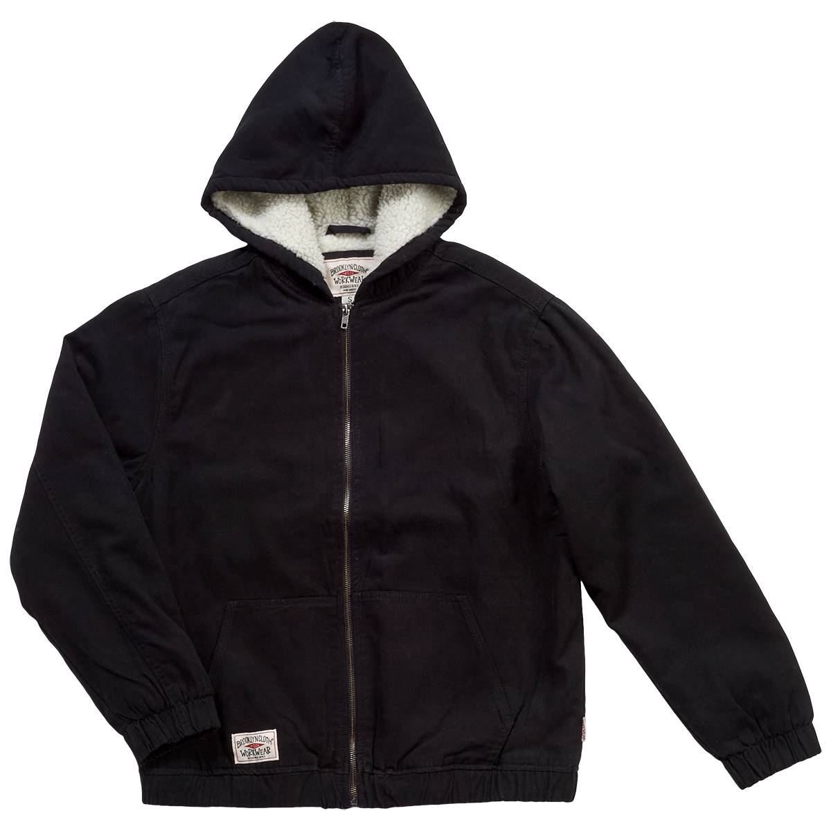 Young Mens Brooklyn Cloth(R) Sherpa Lined Canvas Hooded Jacket