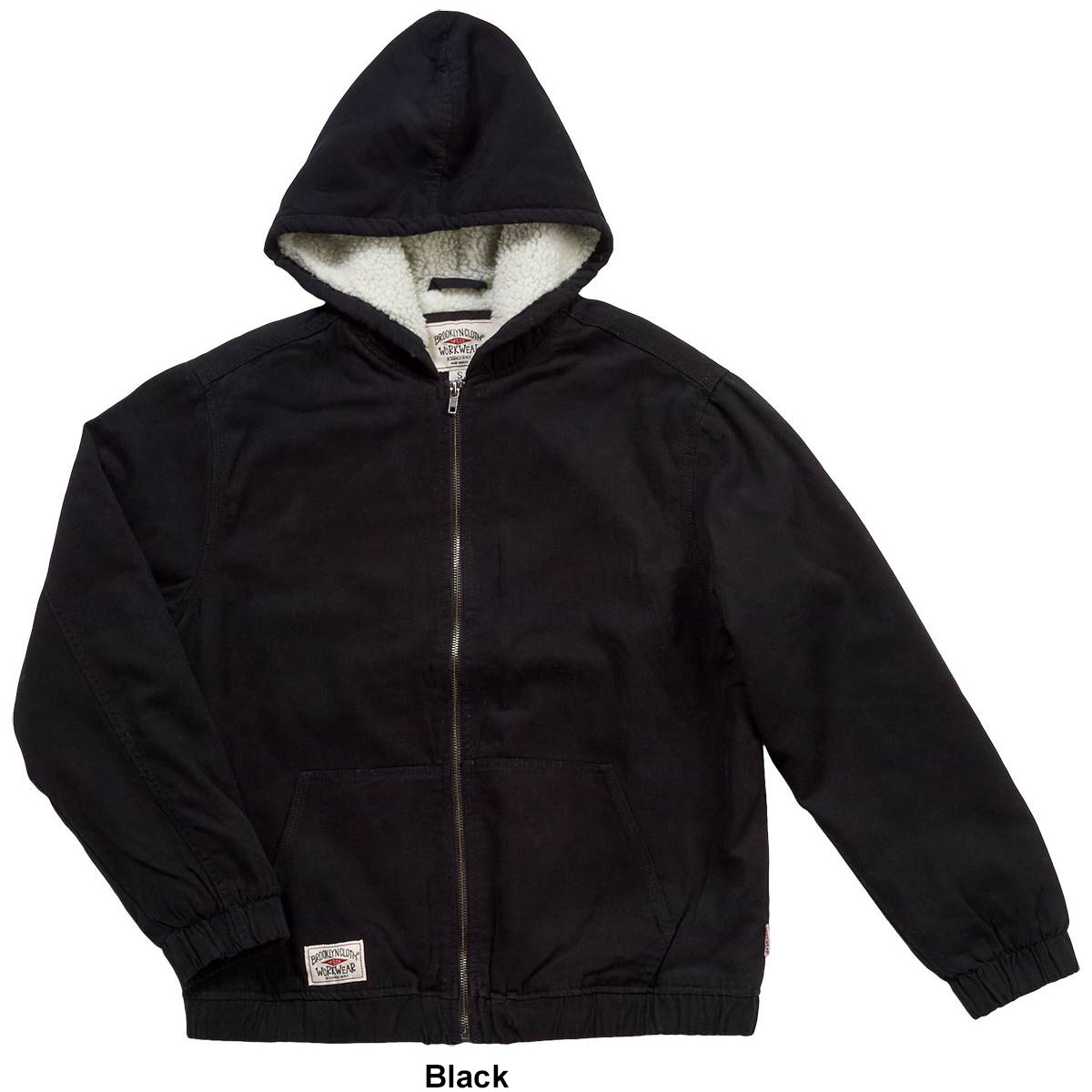 Young Mens Brooklyn Cloth(R) Sherpa Lined Canvas Hooded Jacket