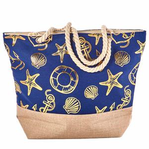 Renshun Metallic Nautical Beach Tote alternate view