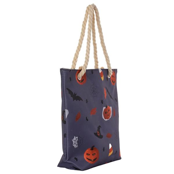 Renshun Pumpkins Bat Web Spider Candy Leaf Tote alternate view