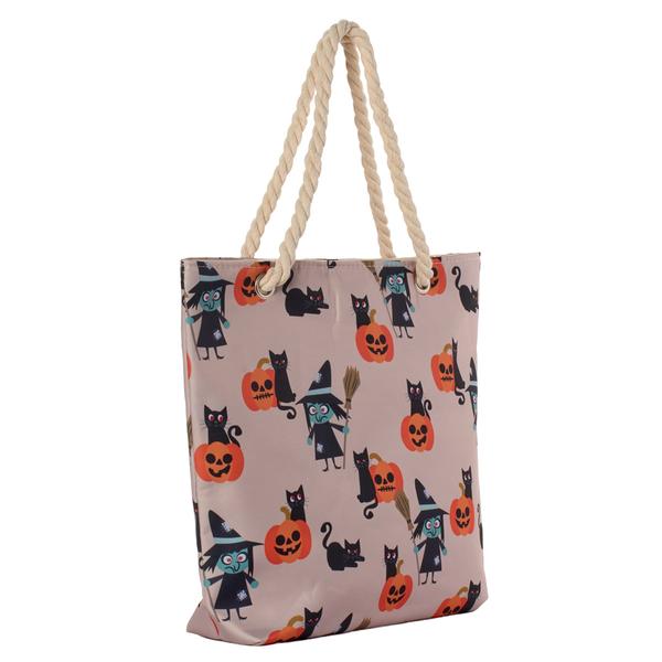 Renshun Witch Cat Pumpkin Tote alternate view
